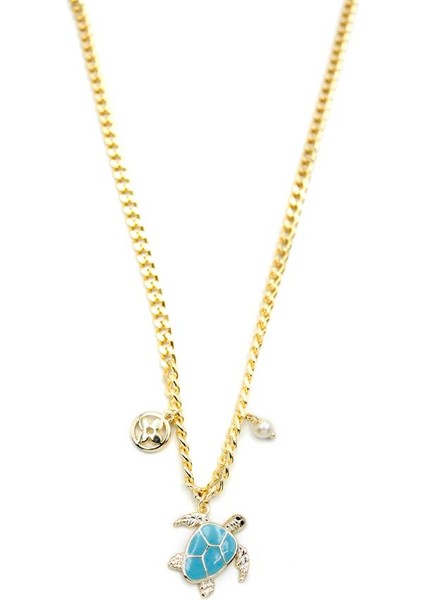 Kaplumbağaa Kolye - Altın