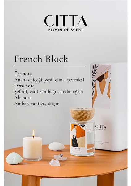 Cıtta Bloom Of Scent | Lacey Wood Serisi | French Block Oda Kokusu | 120 ml Oda Kokusu