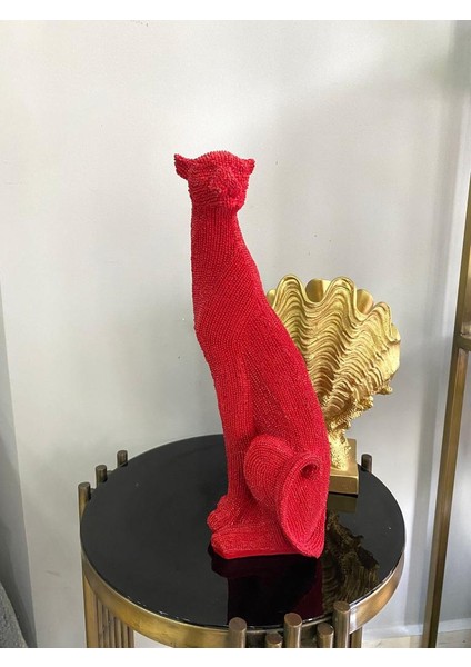 Dekoratif Çita Leopar Biblo Puma Büst Heykel modelleri