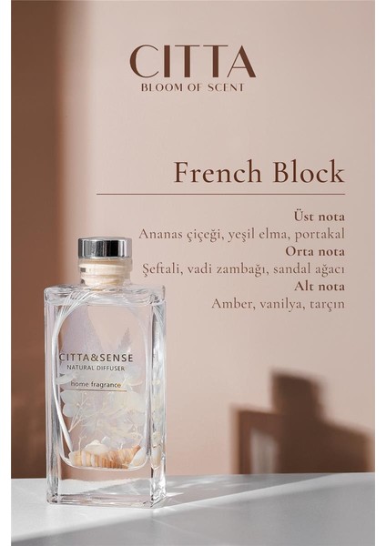 Cıtta Bloom Of Scent | Dream Serisi | French Block Oda Kokusu | 150 ml Oda Kokusu