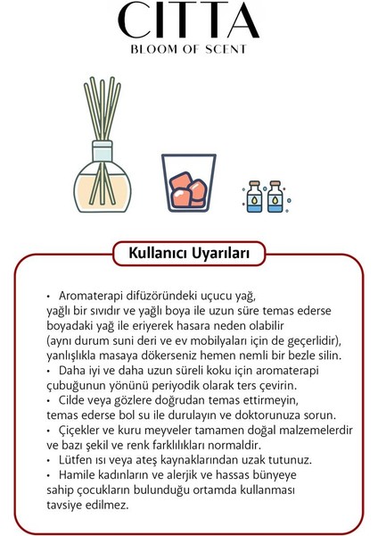 Cıtta Bloom Of Scent | Dream Serisi | French Block Oda Kokusu | 150 ml Oda Kokusu