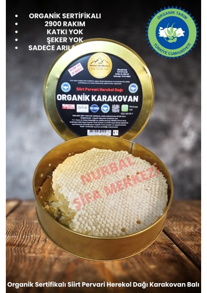 Organik Karakovan Petek Balı 1250 gr