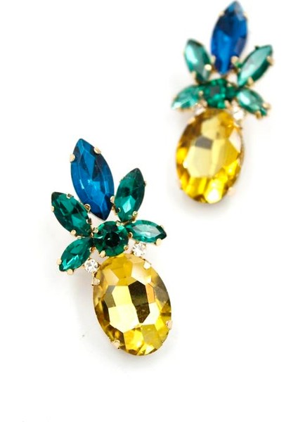 Ananas Küpe - Altın