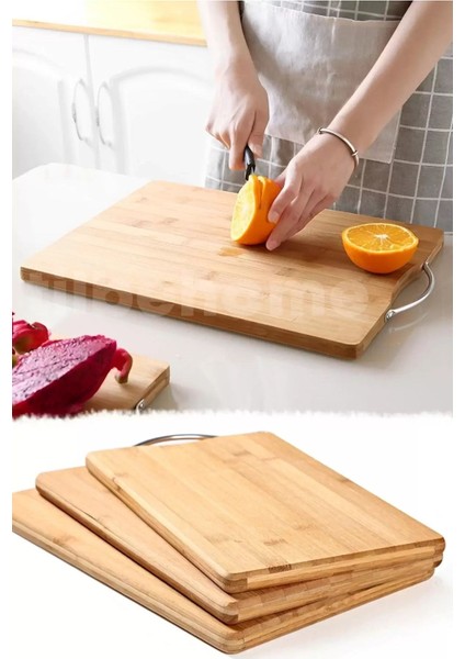 Çelik Saplı Ahşap Kesme Tahtası, Peynir, Et ve Sebze Sunumu, 20x30 cm modelleri