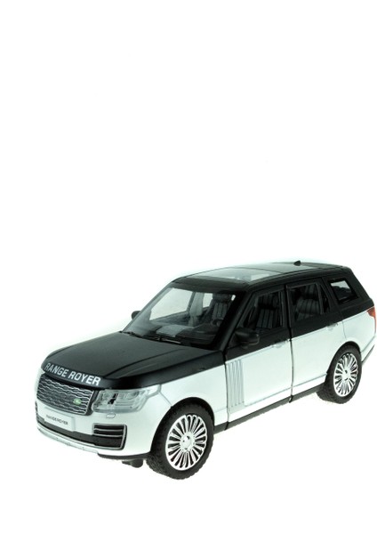 1:24 Ölçek Metal Model Super Suv Çek Bırak Işıklı Sesli Beyaz Syh