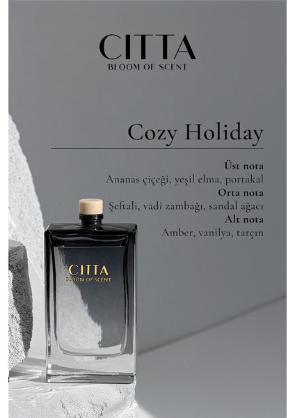 Cıtta Bloom Of Scent | Cozy Holiday Oda Kokusu | 100 ml Oda Kokusu