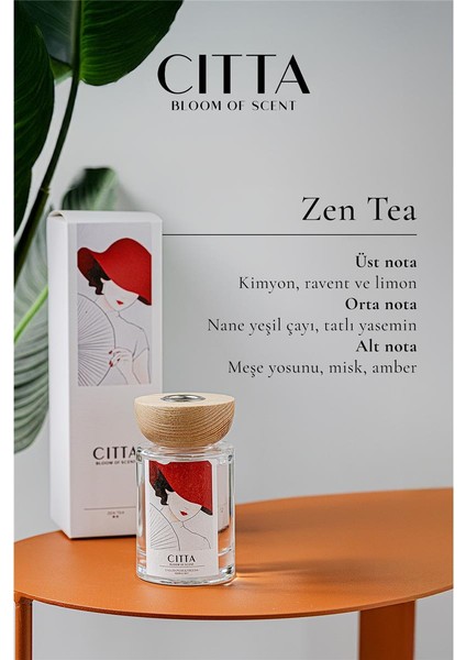 Cıtta Bloom Of Scent | Lacey Wood Serisi | Zen Tea Oda Kokusu | 120 ml Oda Kokusu
