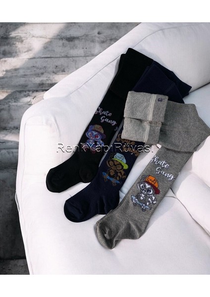 3 Adet %80 Pamuklu Erkek Çocuk Kilotlu Çorap Çocuk Külotlu Çorap fiyatları