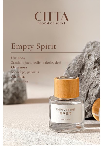 Cıtta Bloom Of Scent | Nordic Serisi | Empty Spirit Oda Kokusu | 50 ml Oda Kokusu