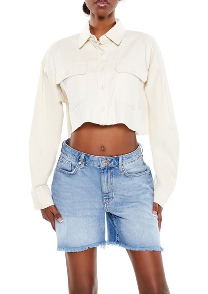 F21 Crop Gömlek