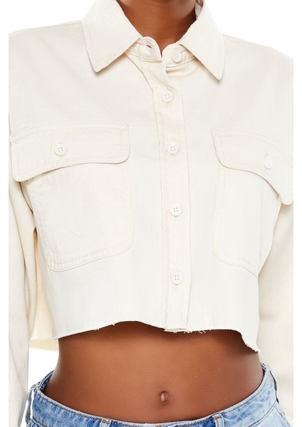 F21 Crop Gömlek
