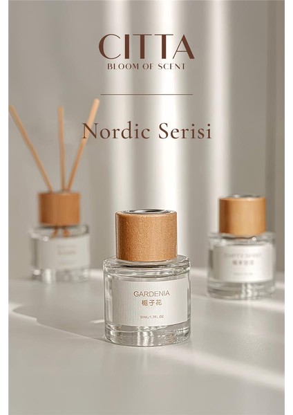Cıtta Bloom Of Scent | Nordic Serisi | Zen Tea Oda Kokusu | 50 ml Oda Kokusu