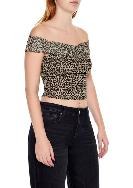 Leopar Desenli Bluz