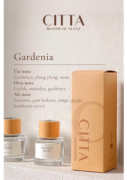Cıtta Bloom Of Scent | Nordic Serisi | Gardenia Oda Kokusu | 50 ml Oda Kokusu