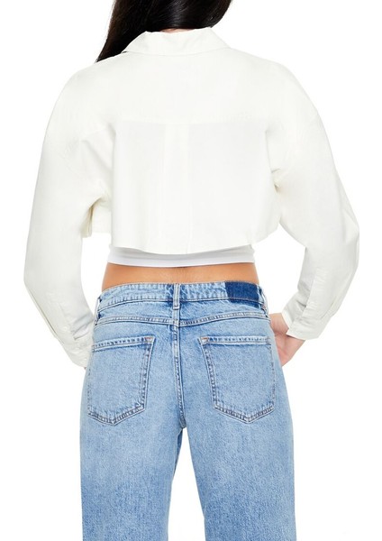 F21 Crop Gömlek
