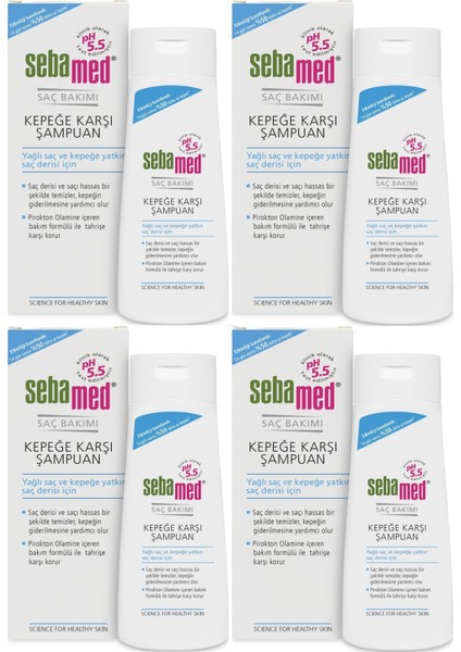 Şampuan 200ML Kepeğe Karşı (Yağlı ve Kepeğe Yatkın Saç Derisi Için) (4 Lü Set) fiyatları