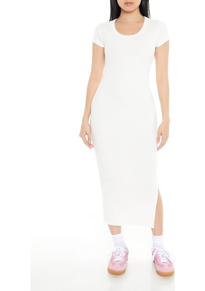 F21 Bodycon Maxi Tişört Elbise