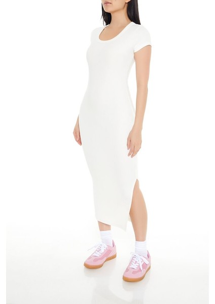 F21 Bodycon Maxi Tişört Elbise