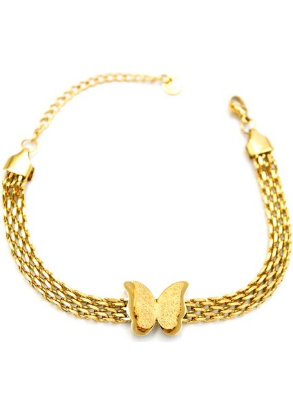 Kelebek Bileklik - Altın