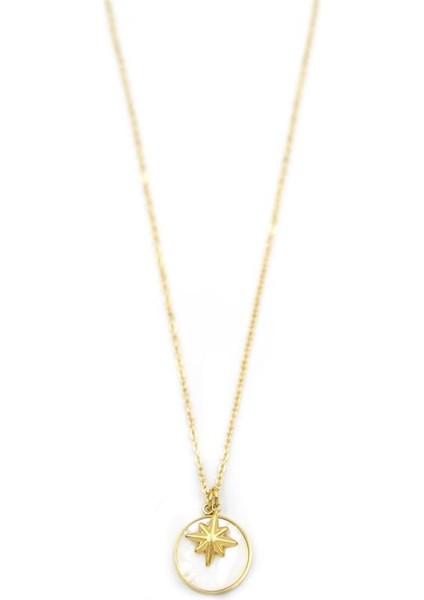 Sedef Kutup Yıldızı Kolye - Altın fiyatları