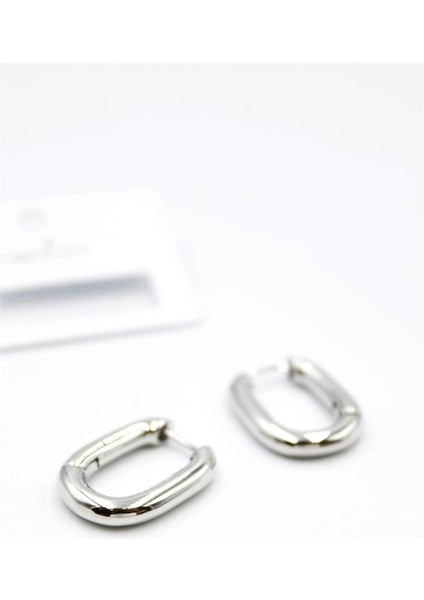 Oval Halka Küpe - Gümüş fiyatları