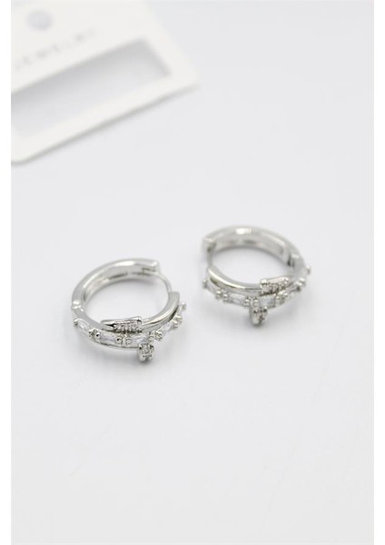 Taşlı Çivi Küpe - Gümüş fiyatları