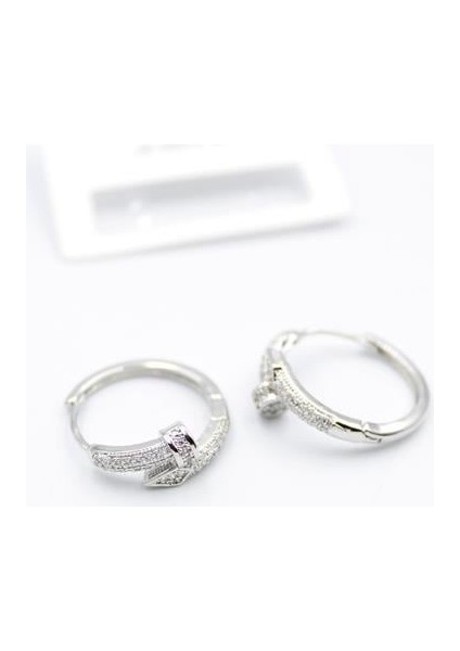 Taşlı Çivi Küpe - Gümüş fiyatları