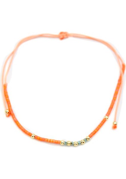 Kum Boncuk Halhal - Turuncu fiyatları