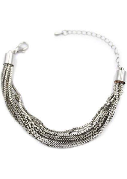 Zincirli Bileklik - Gümüş