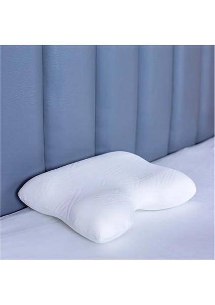 Visco Yastık Memory Foam Destekli Boyun Yastığı Boyun Düzleşmesi İçin 55X40X12/10