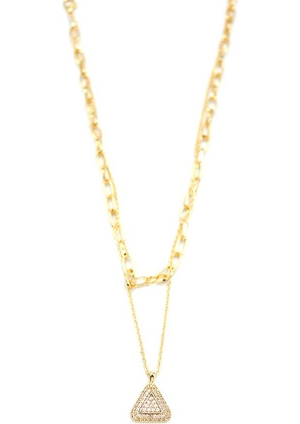 Çoklu Üçgen Kolye - Altın fiyatları