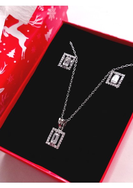 925 Ayar Gümüş Baget Tasarım Love Trend Kadın Set 3 Anneler Günü Hediye fiyatları