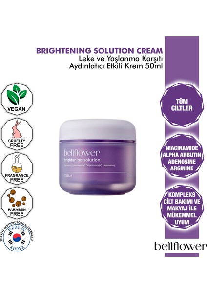 Brightening Solution Cream / Aydınlatıcı Etkili Solüsyon Krem 50ML