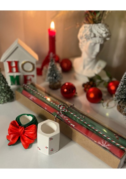 Chirstmas Candlestick Gift Set