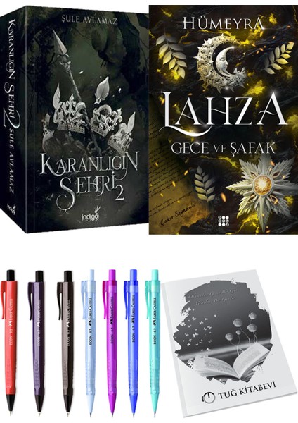 Lahza 3 Gece ve Şafak ve Karanlığın Şehri 2 2'li Set - Kalem