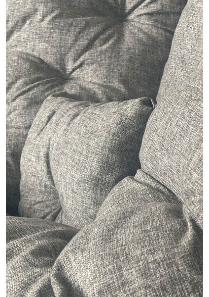 Ergonomik Geniş Oturma Alanlı Modern Berjer Tekli Koltuk | Dinlenme & Kitap Okuma Koltuğu | Leke Tutmaz | Keten Gri fiyatları