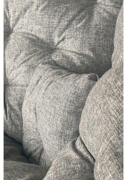 Ergonomik Geniş Oturma Alanlı Modern Berjer Tekli Koltuk | Dinlenme & Kitap Okuma Koltuğu | Leke Tutmaz | Keten Gri modelleri