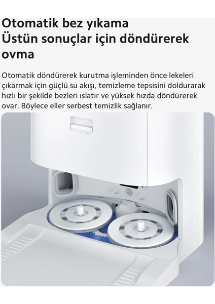 Ultra Premium Robot Vacuum X10+ Plus Çöp Istasyonlu Akıllı Robot Süpürge | Halı Tanıma & Mop Kaldırma | Hepa Filtre | Kendini Temizleme, Boşaltma, Kurutma, Su Doldurma | Onerous Lambader Hediye