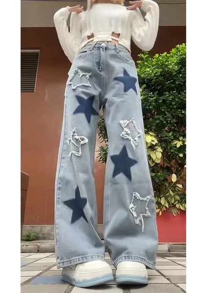 EDVESS Y2K BAGGY STAR JEAN PANTOLON
