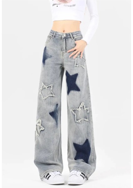 EDVESS Y2K BAGGY STAR JEAN PANTOLON