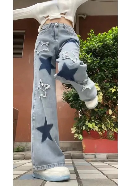 EDVESS Y2K BAGGY STAR JEAN PANTOLON fiyatları
