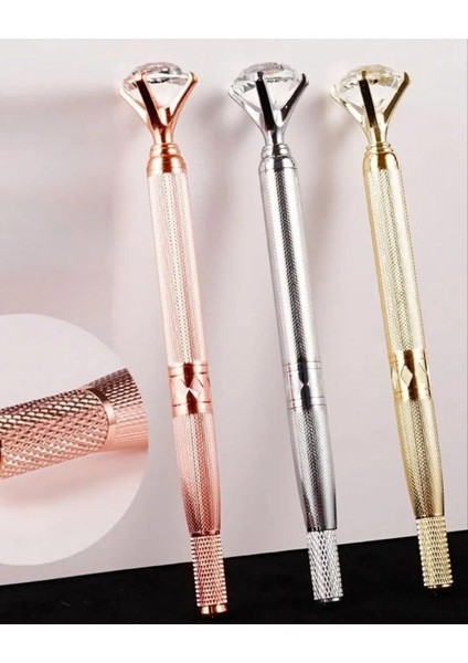 Profesyonel Mikroblading Kalıcı Makyaj Kalemi Elmas Taşlı - Gold fiyatları