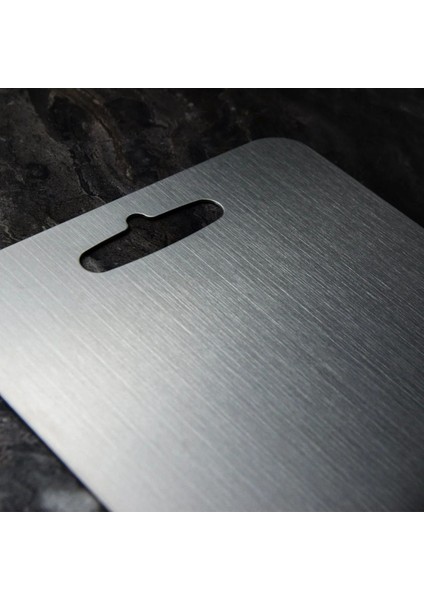 Paslanmaz Çelik Kesme Tahtası, Antibakteriyel, 34x24 cm, Gri, Dayanıklı ve Şık Tasarım fiyatları