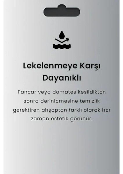 Paslanmaz Çelik Kesme Tahtası, Antibakteriyel, 34x24 cm, Gri, Dayanıklı ve Şık Tasarım indirimleri