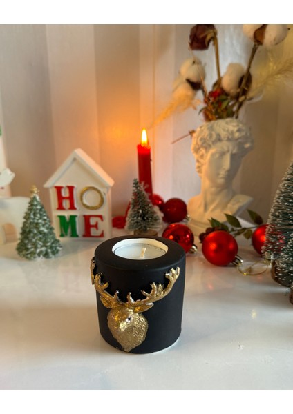 Yeyu Candles Geyik Tasarımlı Tealight Mumluk ve Mum