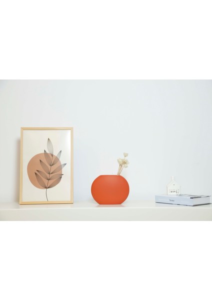 Flat Seramik Vazo Orta