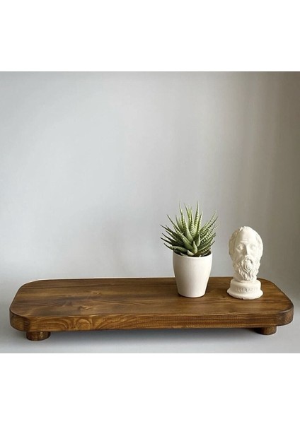 Ahşap Ceviz Ağacı Sunum ve Kesim Tahtası, 14x30 cm, dayanıklı ve şık tasarım