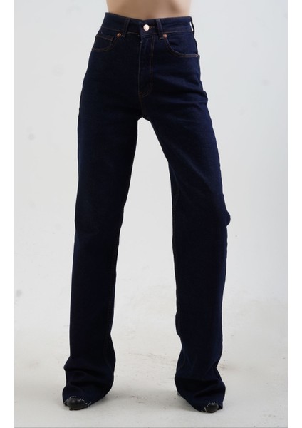Lacivert Straight Fit Jean Pantolon modelleri