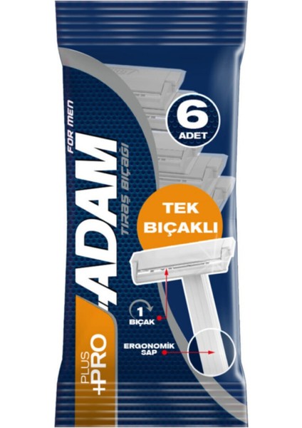 Tıraş Bıçağı Tek Bıçaklı 6'lı Adet