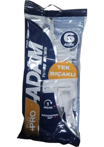 Tıraş Bıçağı Tek Bıçaklı 6'lı Adet